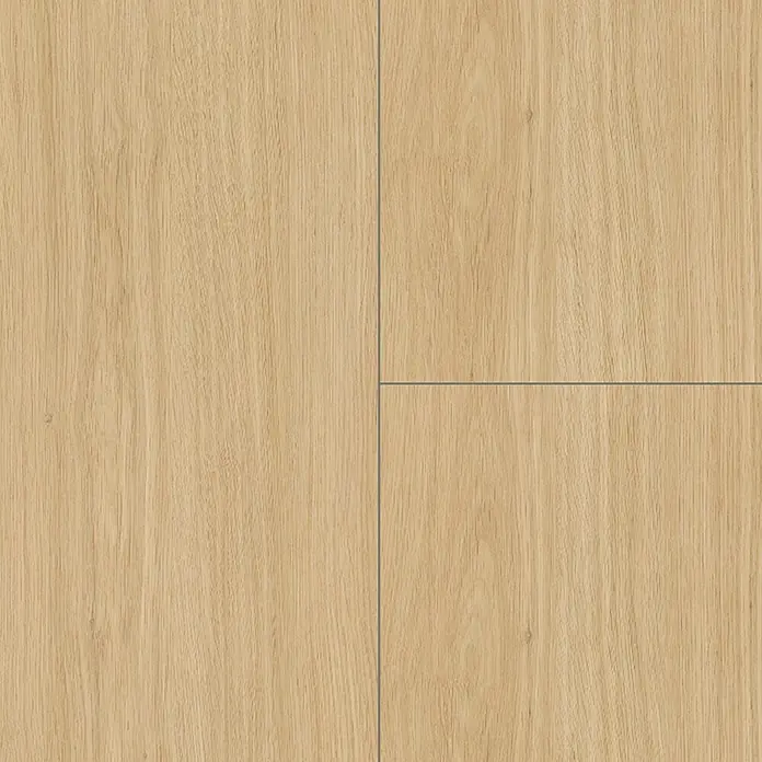 Parador Designbodenmuster Modular ONE Eiche Artemis natur - 200 x 235 x 8 mm, Landhausdiele - Nahaufnahme von hellem Eichenparkett, das eine warme, natürliche Holzmaserung zeigt, ideal für moderne und klassische Innenräume.
