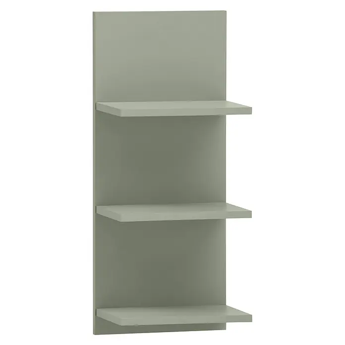 Schildmeyer Mono Badregal - L x B x H: 17,5 x 30,3 x 70,2 cm, Pistazie - Graues Regal mit drei Regalböden, perfekt für die stilvolle Präsentation von Büchern und Dekorationen. Praktisch und dekorativ.