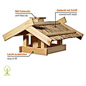 Dobar Vogelfutterhaus Trollanes (50 x 43 x 29 cm, Natur, Holz) | BAUHAUS