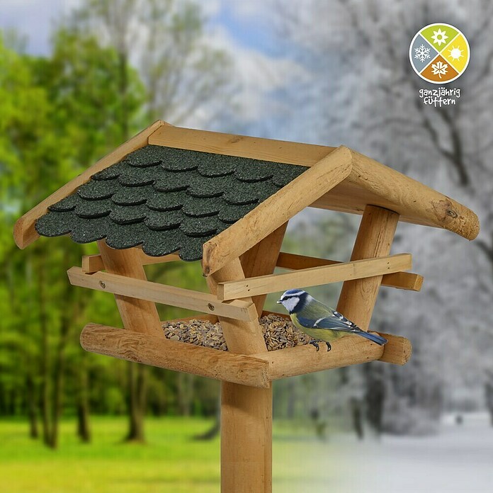 Vogelhaus (37 x 28 x 101 cm, Vogelhausständer)