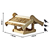 Dobar Vogelfutterhaus (50 x 44 x 32 cm, Natur, Holz) | BAUHAUS