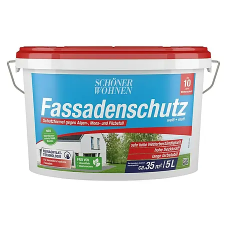 SCHÖNER WOHNEN-Farbe  Dispersionsfassadenfarbe Fassadenschutz