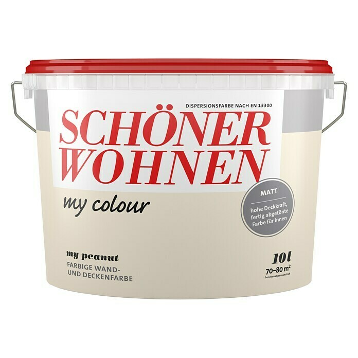 Schöner Wohnen my colour Wandfarbe (My Peanut, Matt, 10 l)