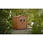 Keter Caseta de jardín Darwin 6X6 II (Medidas ext. (An x Pr): 190 x 183 cm, Plástico, Marrón, 3,3 m²) | BAUHAUS