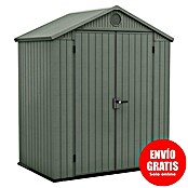 Keter Caseta de jardín Darwin 6X4 (Medidas ext. (An x Pr): 190 x 122 cm, Plástico, Verde, 2,3 m²) | BAUHAUS