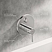 Hansa Vantis UP-Thermostatarmatur Rund (Chrom, Glänzend) | BAUHAUS
