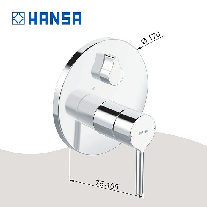 Hansa Vantis UP-Thermostatarmatur Rund (Chrom, Glänzend) | BAUHAUS