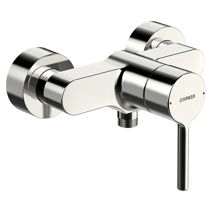 Hansa Vantis Brause-Thermostatarmatur - Chrom - Eine glänzende Hansa Duscharmatur mit Hebel, die modernes Design und Funktionalität für Ihr Badezimmer vereint.