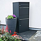Metzler Paketbox Bispo (L x B x H: 37,3 x 50,2 x 112 cm, Anthrazit, Stahl, Paketfach) | BAUHAUS