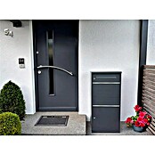 Metzler Paketbox Bispo (L x B x H: 37,3 x 50,2 x 112 cm, Anthrazit, Stahl, Paketfach) | BAUHAUS