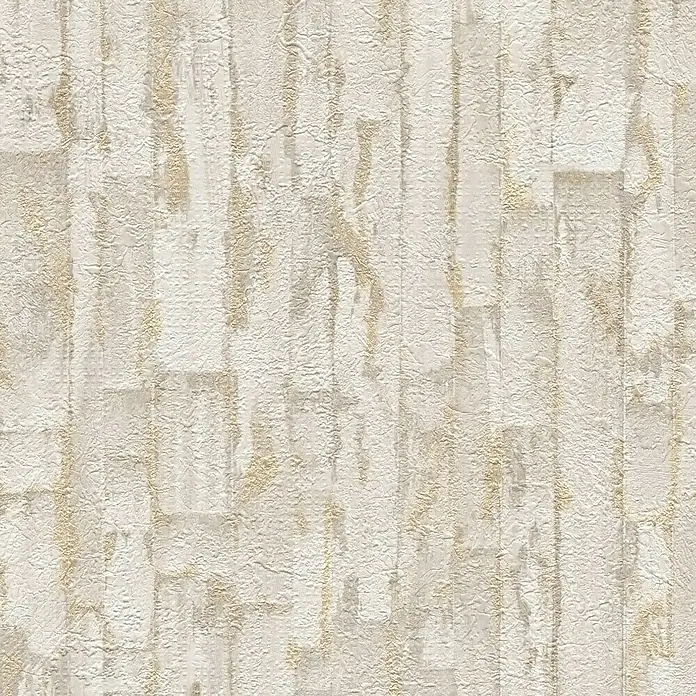 A.S. Création Metropolitan Stories Hot Spots Vliestapete Grafik - Creme-Beige-Grau, Grafisch, 10,05 x 0,53 m - Texturiertes, creme-goldfarbenes Wandpaneel mit vertikalem Streifenmuster für eine elegante Raumgestaltung.
