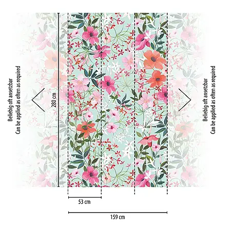 A.S. Création The Wall 2 Fototapete Blumen I