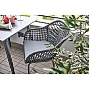 Sunfun Sarah Gartensessel Rope (Stahl, Olefin, Night Grey, B x T x H: 59 x 58 x 80 cm) | BAUHAUS