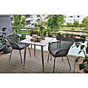 Sunfun Sarah Gartensessel Rope (Stahl, Olefin, Night Grey, B x T x H: 59 x 58 x 80 cm) | BAUHAUS