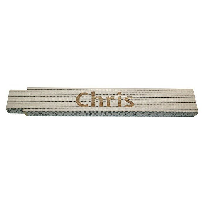 Zollstock (Aufdruck: Chris, 2 m)