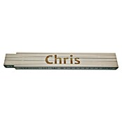 Zollstock (Aufdruck: Chris, 2 m)