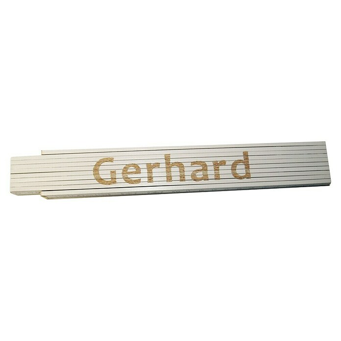 Zollstock (Aufdruck: Gerhard, 2 m)