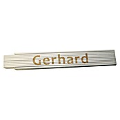 Zollstock (Aufdruck: Gerhard, 2 m)