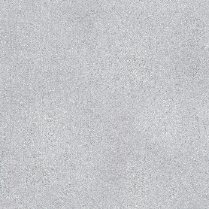 A.S. Création Metropolitan Stories Hot Spots Vliestapete - Grau-Silber-Metallic, Ornament, 10,05 x 0,53 m - Detailaufnahme einer hellgrauen Tapete mit feiner Textur, die eine subtile und elegante Wandgestaltung ermöglicht.