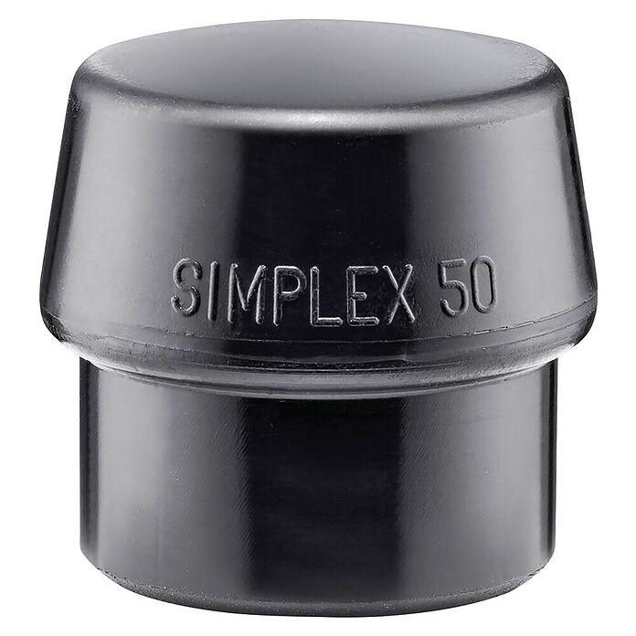 Heka Simplexeinsatz (Durchmesser Kopf: 50 mm, Schwarz, Mittelhart, Passend für: Halder Schonhämmer Simplex)