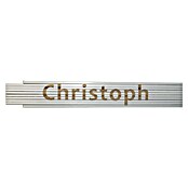Zollstock (Aufdruck: Christoph, 2 m)