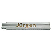 Zollstock (Aufdruck: Jürgen, 2 m)