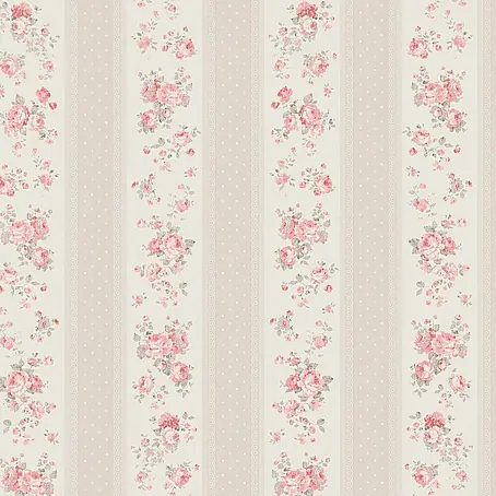A.S. Création Maison Charme Vliestapete Vertikale Blümchen