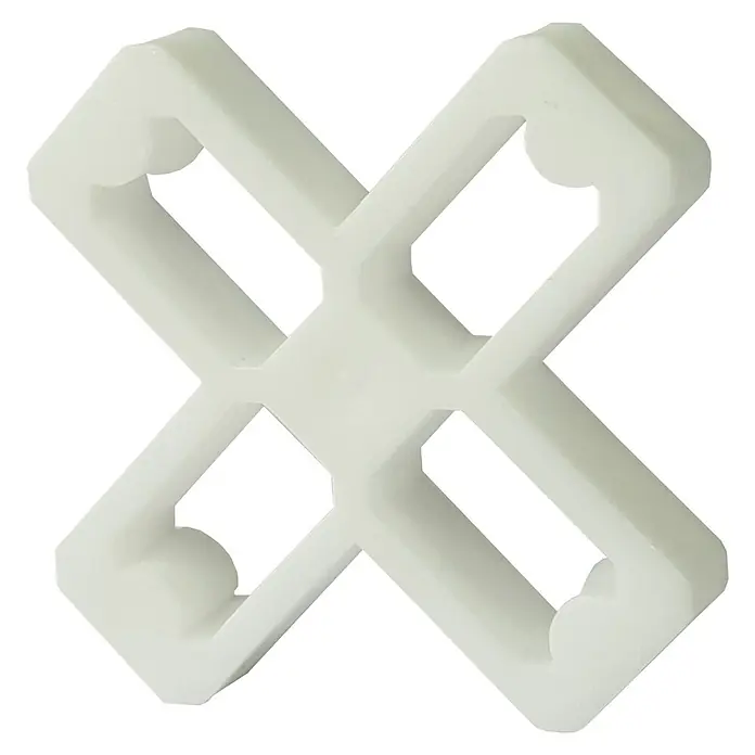 Heka Fliesenkreuz - 200 Stk., Breite: 8 mm - Ein weißer Fliesenzwischenstück-Abstandhalter in X-Form, der für gleichmäßige Fugen sorgt. Ideal für präzise Fliesenverlegung.