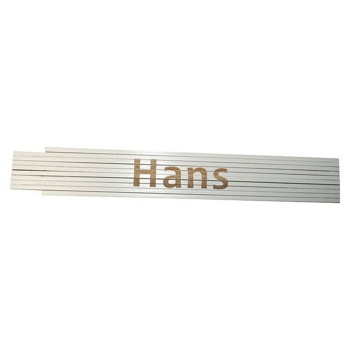 Zollstock (Aufdruck: Hans, 2 m)