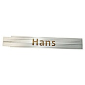 Zollstock (Aufdruck: Hans, 2 m)