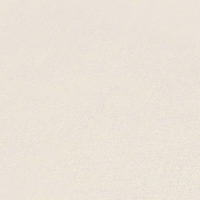 A.S. Création Maison Charme Vliestapete - Creme, Uni, 10,05 x 0,53 m - Nahaufnahme einer strukturierten, hellen Oberfläche, die Textur und subtile Schattierungen betont. Ideal für Hintergründe und Texturen.