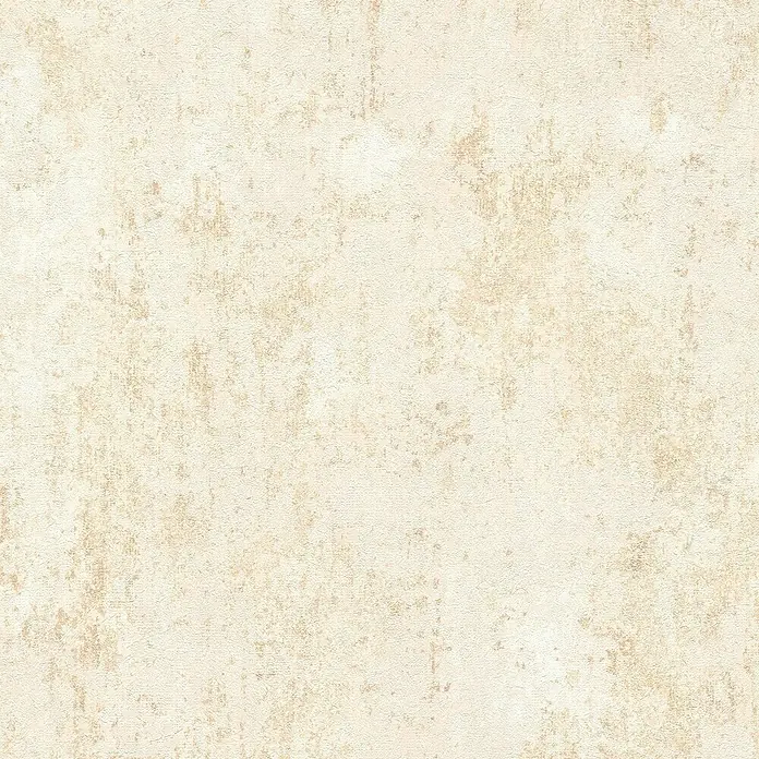 A.S. Création Metropolitan Stories Hot Spots Vliestapete Putzstruktur - Creme-Beige-Metallic, Steinoptik, 10,05 x 0,53 m - Strukturierte Tapete in Beige mit subtilen, hellbraunen Akzenten, die eine warme und elegante Atmosphäre schafft.