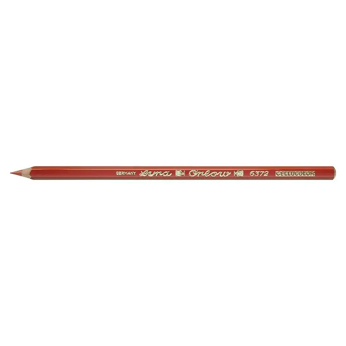 Heka Lápiz marcador de baldosas y vidrios - Rojo - Un lápiz de color Celucolor marrón rojizo de Alemania, número 6372.