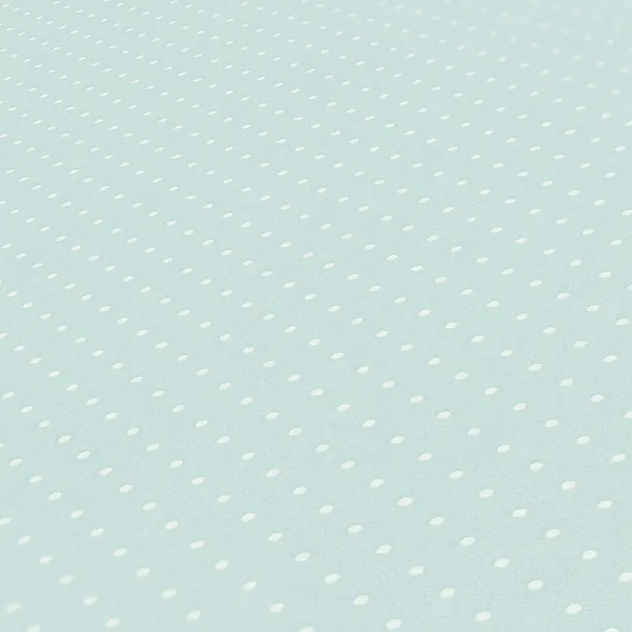 A.S. Création Maison Charme Vliestapete Punkte - Pastellblau-Weiß, Grafisch, 10,05 x 0,53 m - Zartes, mintgrünes Geschenkpapier mit regelmäßigem weißen Punktmuster, ideal für stilvolle Verpackungen und Bastelarbeiten.