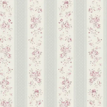 A.S. Création Maison Charme Vliestapete Vertikale Blümchen