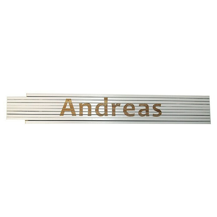Zollstock (Aufdruck: Andreas, 2 m)