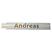 Zollstock (Aufdruck: Andreas, 2 m)