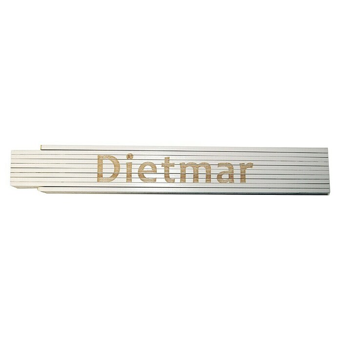 Zollstock (Aufdruck: Dietmar, 2 m)