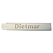 Zollstock (Aufdruck: Dietmar, 2 m)