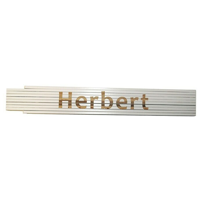 Zollstock (Aufdruck: Herbert, 2 m)