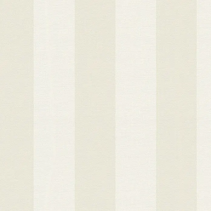 A.S. Création Maison Charme Vliestapete Blockstreifen - Beige-Weiß, Streifen, 10,05 x 0,53 m - Cremefarbenes Tapetenmuster mit vertikalen Streifen, ideal für Wohnräume, schafft eine elegante und beruhigende Atmosphäre.