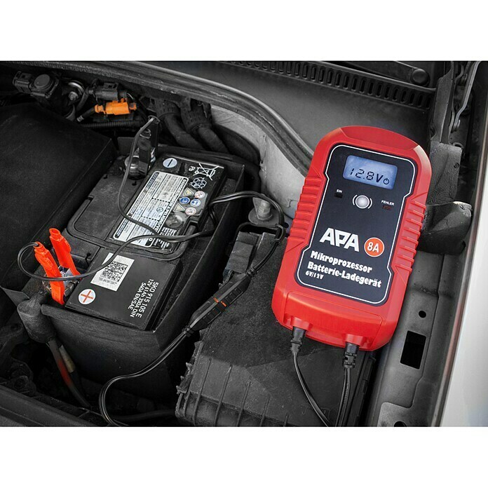 APA Batterie-Ladegerät Mikroprozessor 6/12V 8A (Ausgangsspannung