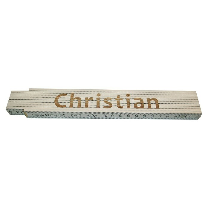 Zollstock (Aufdruck: Christian, 2 m)