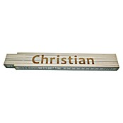 Zollstock (Aufdruck: Christian, 2 m)