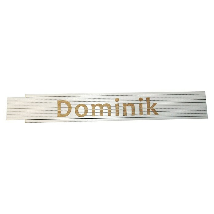 Zollstock (Aufdruck: Dominik, 2 m)