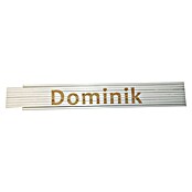 Zollstock (Aufdruck: Dominik, 2 m)