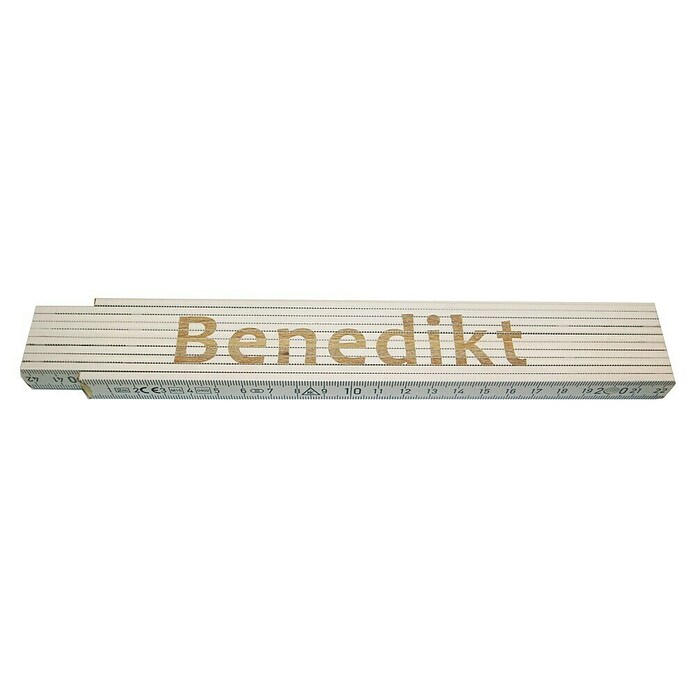 Zollstock (Aufdruck: Benedikt, 2 m)