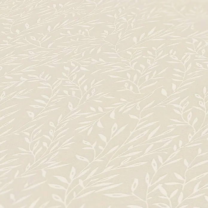 A.S. Création Maison Charme Vliestapete Ranken - Beige-Weiß, Floral, 10,05 x 0,53 m - Beige Tapete mit einem zarten, floralen Muster, das eine ruhige und natürliche Atmosphäre in jeden Raum bringt. Elegantes Design für stilvolle Wände.