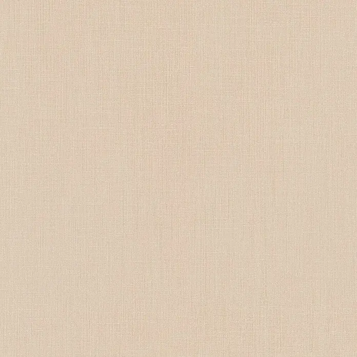A.S. Création Daniel Hechter 7 Vliestapete - Beige-Creme II, Uni, 10,05 x 0,53 m - Nahaufnahme eines beigefarbenen Stoffes mit feiner Leinenstruktur, ideal für Hintergründe und Textilien.