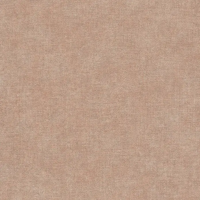 A.S. Création Metropolitan Stories Hot Spots Vliestapete - Braun-Beige-Rosa, Uni, 10,05 x 0,53 m - Detailaufnahme eines beigen Stoffbezugs mit feiner Gewebestruktur, ideal für Polsterarbeiten und Möbeldesign.